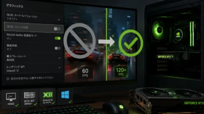 DLSSフレーム生成がグレーアウトして使えない原因｜HAGS・GPU世代・DirectX 12の設定を確認【2026年版】