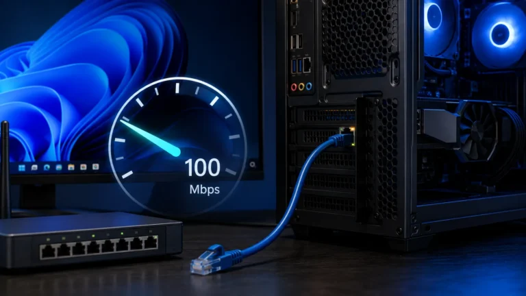有線LANが100Mbpsしか出ない原因