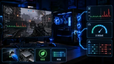 有線LANでゲーム中だけPingが跳ねる原因｜2.5GbE・EEE・RSSの確認手順【2026年版】