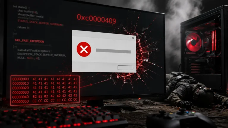 ゲームが0xc0000409でクラッシュする原因