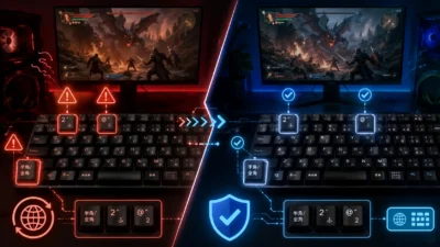 ゲーム中だけキーボードが英語配列になる原因と直し方｜@がShift＋2になる・半角／全角キーが効かない時の確認手順【2026年版】