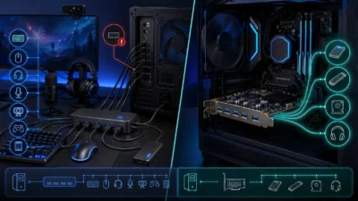 ゲーミングPCのUSBポートが足りない時の増やし方｜USBハブとPCIe増設カードの違いを機器別に徹底比較【2026年版】