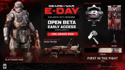 Gears of War E-Dayオープンベータはいつ｜日本時間の開催日程・参加条件・Steam参加方法とPC推奨環境まとめ