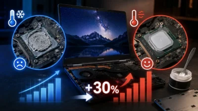 新品ノートPCのCPU性能が約30％改善？GEEKOM M16、グリス交換で見えた冷却の課題