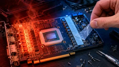 GIGABYTE RTX 3070、VRM保護フィルムの剥がし忘れが5年後に発覚｜Hot Spot 30℃低下の内訳を検証する