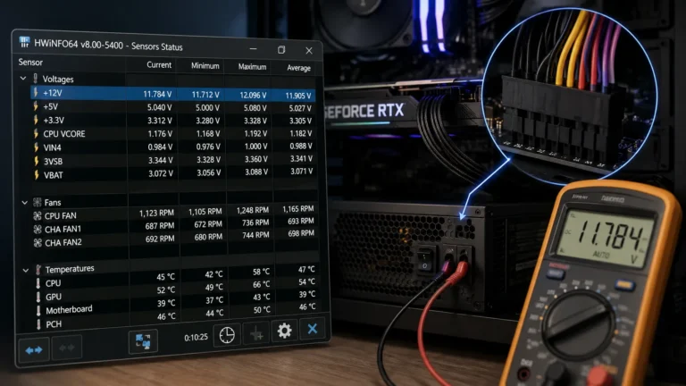 HWiNFOの12Vが11.7V・11.8Vでも大丈夫か