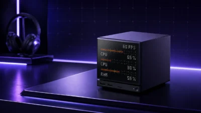 Steam Machineの前面がサブディスプレイに｜JSAUX「Color Dot Matrix」が配線改善、90度コネクタ採用