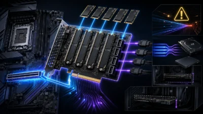 AMD B650をPCIeカードに？M.2×4・SATA×4を増設できるPB65MX3の仕組みと注意点【2026年8月】