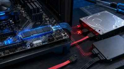 M.2 SSDを増設したらSATAのSSD・HDDが消えた原因｜マザーボードの排他仕様の確認方法とケーブル移設【2026年版】