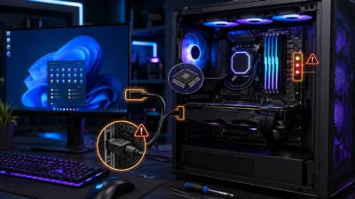 Windowsは起動するのにVGA・BOOT・DRAM LEDが消えない原因｜DisplayPort・BIOSを確認【2026年版】