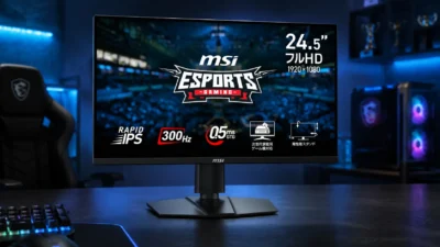 MSI「MAG 255PXF」が税込31,800円で発売｜300Hzが240Hzモデルとほぼ同額の価格帯に【2026年8月】
