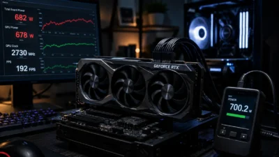 mVolt+ v0.36でRTX 5080が680W超・RTX 5090は約700Wへ｜200W増でも性能は最大10FPSという効率