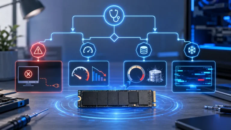 NVMe SSDのトラブルを症状から探す診断チャート