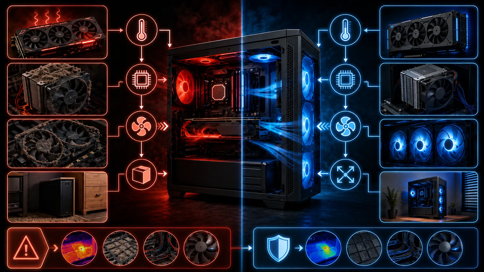 PCの温度・冷却トラブルを症状から探す診断チャート