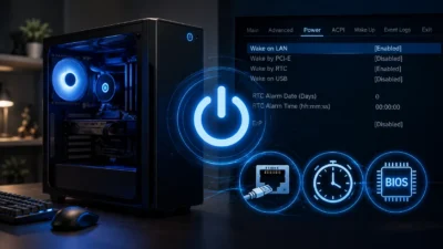 PCが勝手に起動する原因と直し方｜Wake on LAN・Wakeタイマー・BIOSのRTC設定を順番に確認する方法【2026年版】