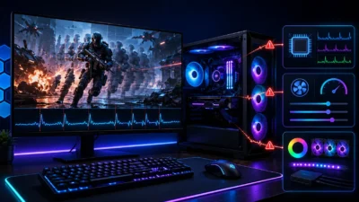 ゲームが一定間隔でカクつく原因はHWiNFO・Afterburner・RGBソフトかも｜切り分け方を解説【2026年版】