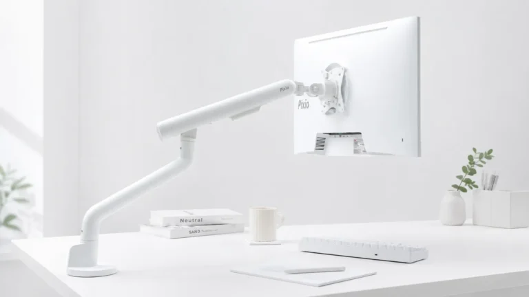 Pixio PSW3S発売|六角レンチ不要で高さ調整できる円柱型スリムモニターアーム
