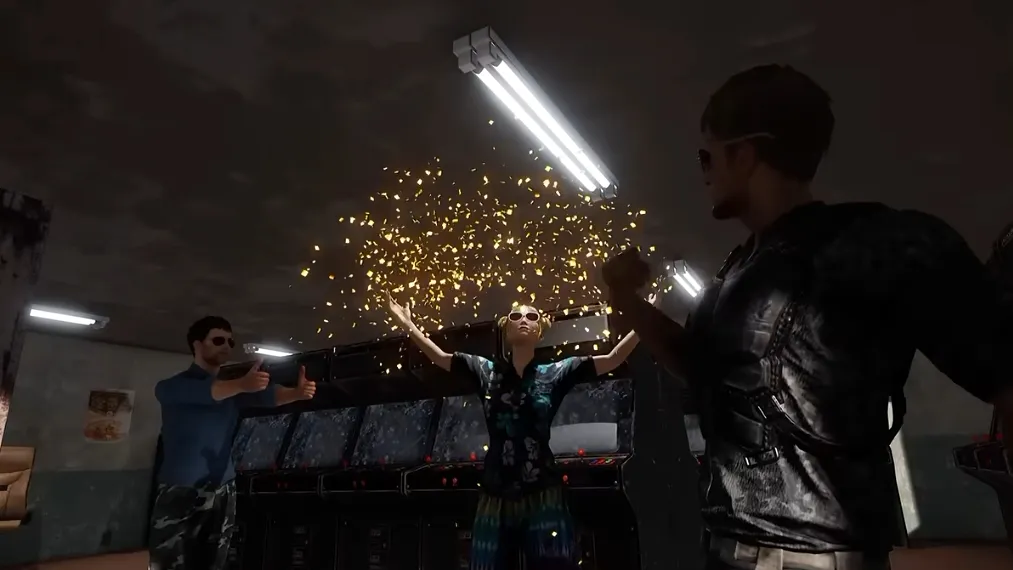 PUBG Playgroundsのカスタムモードでプレイヤーが勝利を祝う様子