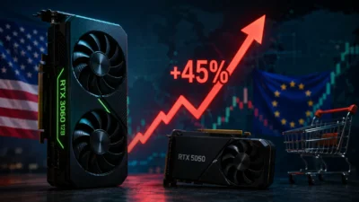 復活のRTX 3060 12GBが米国で45％値上がり｜2カ月でRTX 5050超え、欧州は14％にとどまる【2026年8月】