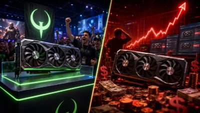 RTX 5090が定価1,999ドルで販売｜実売4,381ドルまで高騰、QuakeCon 2026でNVIDIAがMSRP販売