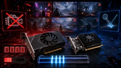 RX 6500 XT・RX 6400は2026年でも現役か｜PCIe4.0x4接続とエンコーダ非搭載、RT対応でも届かないVRAM4GB