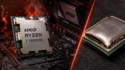 Ryzen 7 7800X3Dが最新BIOSでも焼損・膨張と報告｜MSI X870で発生、2023年問題の再発と断定は早い理由