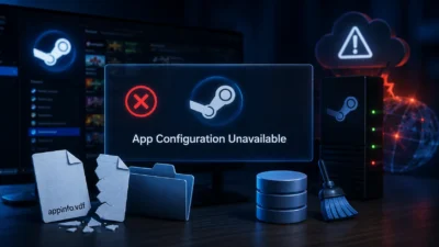 Steamで「App Configuration Unavailable」と出る原因｜appinfo.vdf・キャッシュ・Steam側障害を確認