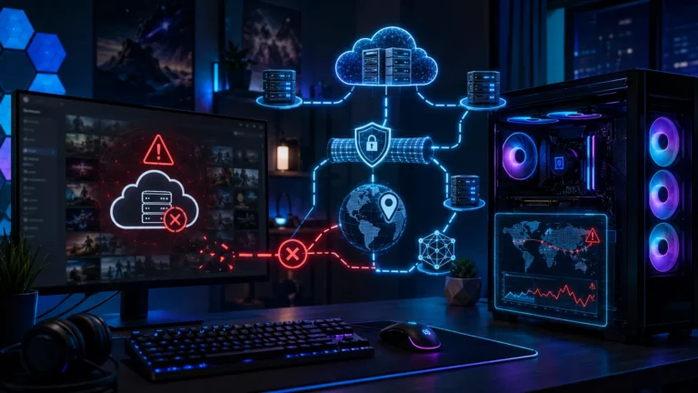 Steamで「Content Servers Unreachable」と出る原因