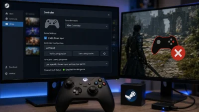 Steamではコントローラーを認識するのにゲーム内で動かない原因｜Steam Inputをゲーム別に確認