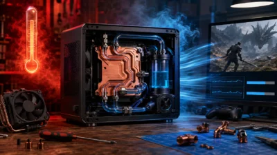 Steam Machineを本格水冷化したら20〜30℃下がった｜銅ブロックをCNCで自作、それでもfpsが伸びない理由とは