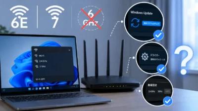 Wi-Fi 6E・Wi-Fi 7なのに6GHzが表示されない原因｜Windows 11・ドライバー・ルーターを順番に確認