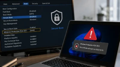 Secure Boot証明書「Windows Production PCA 2011」が10月19日に失効｜対象PCの確認方法