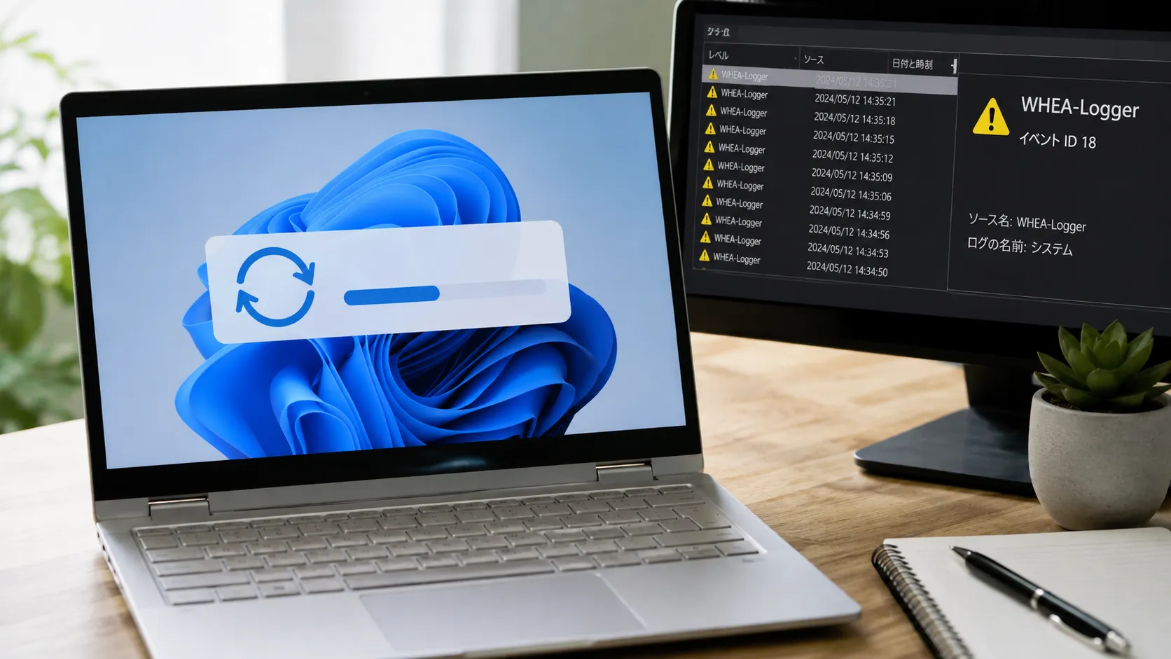 Windows Update後にWHEA-Loggerが増えた原因