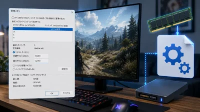 ページファイルは自動管理でいい？ゲームPCで固定サイズにするべきケースをMicrosoft公式情報で解説【2026年版】