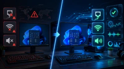 Windows 11再インストール後にネットにつながらない・音が出ない原因｜LAN・Wi-Fi・オーディオドライバーの復旧方法【2026年版】