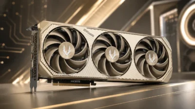 ZOTACがRTX 5080 20周年記念モデルを投入｜性能は通常版と同じ、チタンカラー×磁石式ミラーバックプレート採用【2026年8月】