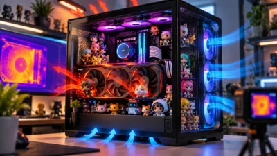 PCケースにフィギュア20体でGPU温度検証｜HYTE Y40実験で+1℃、注意すべきは数より置き場所【2026年9月】