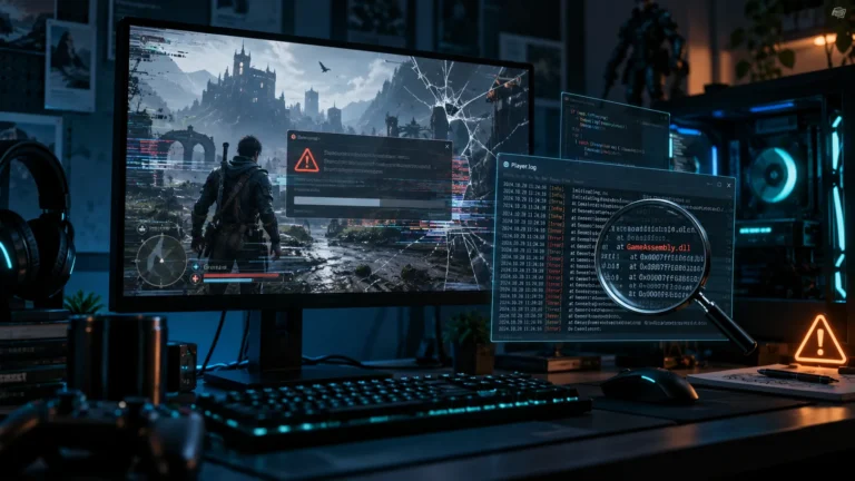 ゲームがGameAssembly.dllでクラッシュする原因｜Player.logから切り分ける