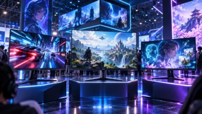 GigaCrystaが1000Hz・5K・AIモニターをTGS2026で公開｜4K75Hz/FHD300Hzは低価格帯を狙う