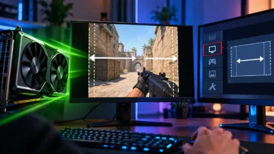 GPUスケーリングとディスプレイスケーリングの違い｜FPSの4:3ストレッチはどっちで設定？遅延と画質を比較【2026年版】