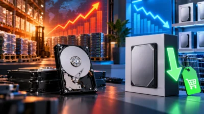 HDD価格が過去最高を更新｜7〜9月の大口取引は15%高、なぜ店頭では20TBが6,000円安になったのか【2026年9月】