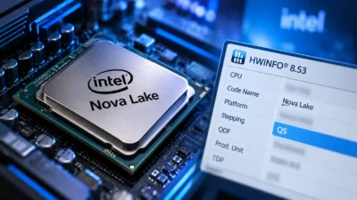 Intel Nova Lakeが「QS」対応段階へ？HWiNFO 8.53で明記｜発売が近いと断定できない理由【2026年9月】