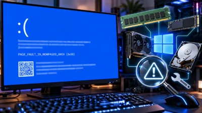 ゲーム中にPCが突然再起動するがブルースクリーンは出ない原因｜Kernel-Power 41の見方と電源・OCの切り分け【2026年版】