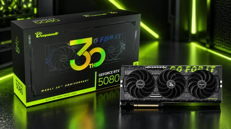 MANLI 30周年版RTX 5080は世界500台限定