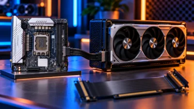 MAXSUN、GPUをMCIOでつなぐZ890 Mini-ITX PCを展示｜x16スロットをなくす意味とライザーとの違い【2026年9月】