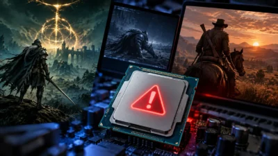 Panther LakeでElden Ring・RDR2が落ちる原因はGPUでなくCPUのFREDバグ、回避策はfred=off