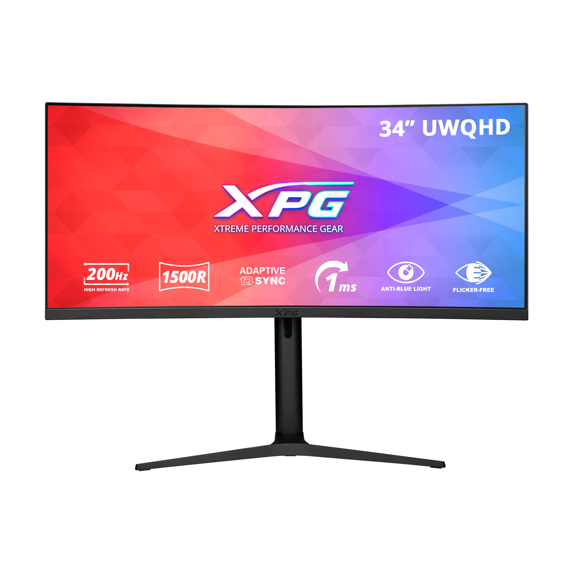 XPG RIFT R34WXC 本体（34型UWQHD湾曲ゲーミングモニター）
