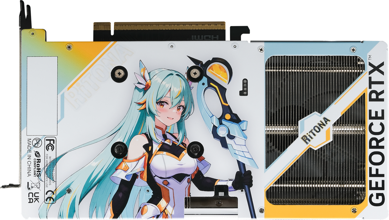 PALIT GeForce RTX 5060 Ti 8GB RiTONA OC バックプレート