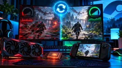 SteamOS 3.8.28正式版公開｜AMD GPUのスリープ復帰後FPS低下を修正、実測60→12fps【2026年9月】