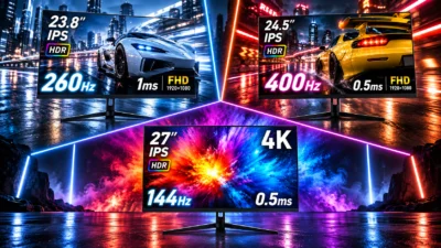 タンスのゲン「GRAVIX」400Hz・4K 144Hzゲーミングモニター3モデル比較｜Princeton・KTCとの価格差を検証